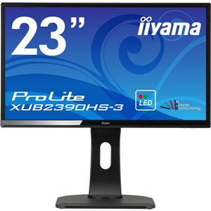 iiyama 23型ワイド液晶ディスプレイ ProLite XUB2390HS-3(LED、AH-IPS、昇降スタンド付) マーベルブラック