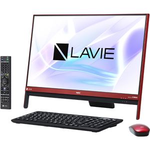 NECパーソナル LAVIE Desk All-in-one - DA370/HAR ラズベリーレッド