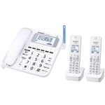 パナソニック(家電) コードレス電話機(子機2台付き)(ホワイト)