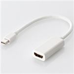 エレコム Mini DisplayPort-HDMI変換アダプタ/ホワイト/forMAC