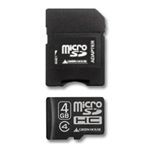 グリーンハウス microSDHCカード(アダプタ付属) 4GB Class4