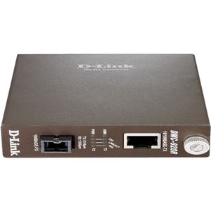 D-Link メディアコンバータ 10/100BASE-T to 100BASE-FX1芯シングルモード/WDM対応/TX:1310nm、RX:1550nm