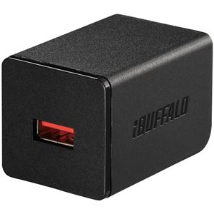 バッファロー(サプライ) 2.4A USB急速充電器 AutoPowerSelect機能搭載 1ポートタイプ自動判別USBx1 ブラック