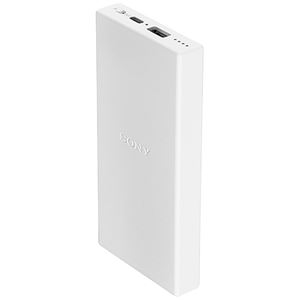 SONY スマホ用USBポータブル電源 Type-C搭載 10000mAh 約1000回繰り返し使用可ホワイト