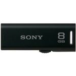 SONY USB2.0対応 スライドアップ式USBメモリー ポケットビット 8GB ブラックキャップレス