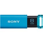 SONY USB3.0対応 ノックスライド式USBメモリー ポケットビット 8GB ブルーキャップレス