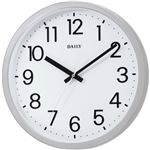 リズム時計 クオーツ式掛け時計 フラットフェイスDN (シルバー)