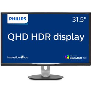 PHILIPS（ディスプレイ） 31.5型 HDR対応IPSテクノロジーパネル採用液晶WQHDディスプレイ 5年間フル保証