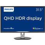 PHILIPS（ディスプレイ） 31.5型 HDR対応IPSテクノロジーパネル採用液晶WQHDディスプレイ 5年間フル保証