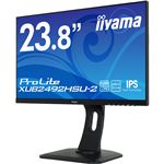 iiyama 23.8型ワイド液晶ディスプレイ ProLite XUB2492HSU-2（IPS、LED、昇降スタンド付） マーベルブラック