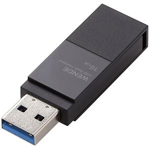 エレコム USBフラッシュメモリ／USB3.1（Gen1）／USB3.0対応／回転式／16GB／ブラック