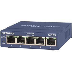 NETGEAR Inc. GS105 ギガ5ポート アンマネージ・スイッチ