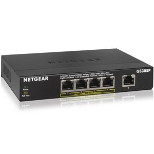 NETGEAR Inc. Eコマース限定モデル GS305P ギガビット5ポートPoEアンマネージスイッチ