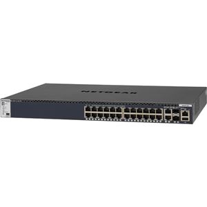 NETGEAR Inc. M4300-28G 1000BASE-T 24ポート + 10GBASE-T 2ポート + 10GSFP+ 2スロット Layer3マネージスイッチ（スタッカブル） 【ライフタイム保証】