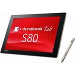 東芝 dynabook Tab S80／D：AtomZ8350、4GB、64GB_フラッシュメモリ、デジタイザー+タッチパネル付10.1型WUXGA、WLAN+BT、Win10Pro64bit、Office無