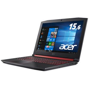 Acer AN515-52-A58H （Core i5-8300H／8GB／128GB SSD+1TBHDD／ドライブなし／15.6型／Windows 10 Home（64bit）／シェールブラック）