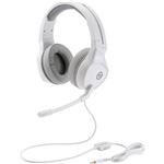 エレコム ゲーミングヘッドセット／両耳オーバーヘッド／4極ミニプラグ／50mmドライバ／極厚イヤーパッド／コントローラ付属／ホワイト