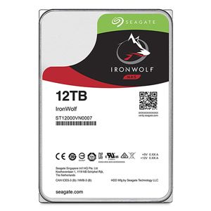 Seagate Guardian IronWolfシリーズ 3.5インチ内蔵HDD 12TB SATA6.0Gb／s7200rpm 256MB