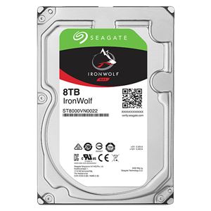 Seagate Guardian IronWolfシリーズ 3.5インチ内蔵HDD 8TB SATA6.0Gb／s7200rpm 256MB