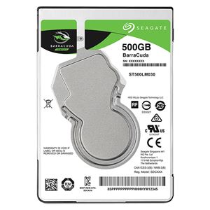 Seagate Guardian BarraCudaシリーズ 2.5インチ内蔵HDD 500GBSATA6.0Gb／s 5400rpm 128MB