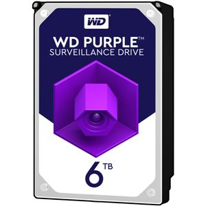 WESTERN DIGITAL WD Purpleシリーズ 3.5インチ内蔵HDD 6TB SATA6Gb／sIntellipower 64MBキャッシュ AF対応