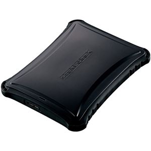 エレコム ZEROSHOCKポータブルハードディスク／USB3.0／500GB／ブラック