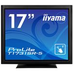 iiyama 17型タッチパネル液晶ディスプレイ ProLite T1731SR-5（抵抗膜方式／USB通信／シングルタッチ／防塵防滴／D-SUB／HDMI／DP） ブラック