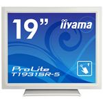 iiyama 19型タッチパネル液晶ディスプレイ ProLite T1931SR-5（抵抗膜方式／USB通信／シングルタッチ／防塵防滴／D-SUB／HDMI／DP） ホワイト