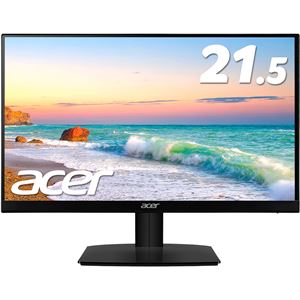 Acer 21.5型ワイド液晶ディスプレイ HA220Qbi（IPS／非光沢／1920x1080／16：9／250cd／m^2／100000000：1／4ms／ブラック／ミニD-Sub15ピン・HDMI）