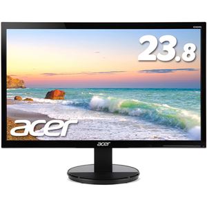 Acer 23.8型ワイド液晶ディスプレイ K242HYLbmid（IPS／非光沢／1920x1080／16：9／250cd／m^2／100000000：1／4ms／ブラック／ミニD-Sub15ピン・DVI（HDCP対応）・HDMI）