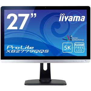 iiyama 27型ワイド液晶ディスプレイ ProLite XB2779QQS（5K解像度／IPS／昇降／スウィーベル） マーベルブラック