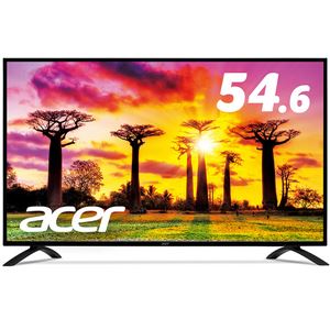 Acer 54.6型ワイド液晶ディスプレイ EB550Kbmiiipx（IPS／半光沢／3840x2160／4K／16：9／300cd／m2／100000000：1／4ms／ブラック／HDMI（HDCP2.2対応）／ミニD-Sub15ピン／DisplayPort）