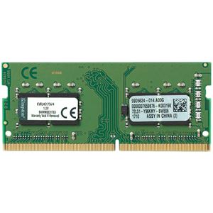 キングストン 4GB DDR4 2400MHz Non-ECC CL17 1.2V 1Rx16Unbuffered SODIMM PC4-19200