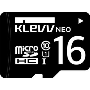 ESSENCORE KLevv microSDHCメモリーカード 16GB Class10 UHS-I U1SDアダプター付