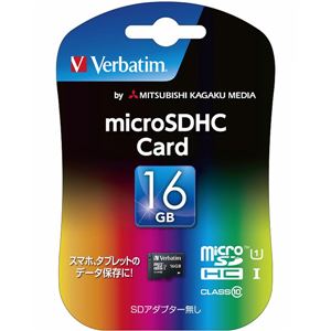 三菱ケミカルメディア Micro SDHC Card 16GB Class10