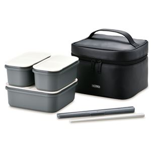 サーモス フレッシュランチボックス 2段式 1790ml ブラック