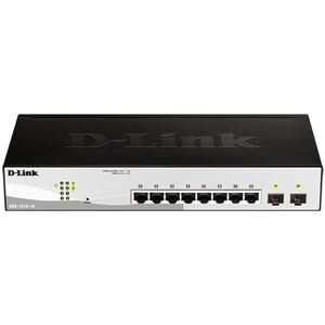 D-Link WEBスマート L2スイッチ10／100／1000BASE-Tポート×8、SFPスロット×2、リミテッドライフタイム保証対象
