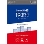 日本通信 b-mobile S 190PadSIM for iPhone （ナノSIMパッケージ）