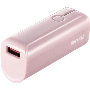 バッファロー（サプライ） モバイルバッテリー 3350mAh 自動判別 1ポート ピンク