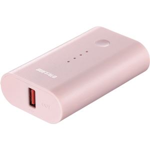 バッファロー（サプライ） モバイルバッテリー 6700mAh 自動判別 1ポート ピンク