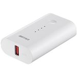 バッファロー（サプライ） モバイルバッテリー 6700mAh 自動判別 1ポート ホワイト