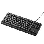 エレコム ゲーミングキーボード／メカニカル／5000万回耐久スイッチ／日本語配列／キーキャップ付属／全キーロールオーバー対応／ブラック