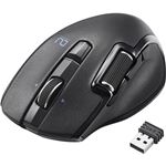 エレコム UltimateBlueマウス／DUALシリーズ／ハードウェアマクロ搭載／サイドホイール／高速スクロール／無線／Mサイズ／6ボタン／ブラック