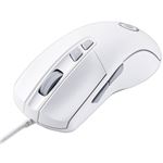 エレコム ゲーミングマウス／光学式／8000万回耐久スイッチ／6200dpi／5ボタン／有線／ホワイト