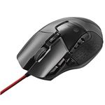 エレコム ゲーミングマウス／光学式／ハードウェアマクロ搭載／16000dpi／重量バランス調整可能／セラミックソール／13ボタン／有線／ブラック