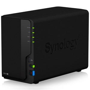 Synology DiskStation DS218+ デュアルコア Intel Celeron CPU搭載高機能2ベイNASサーバー HDD非搭載モデル
