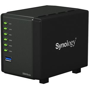 Synology DiskStation DS416slim デュアルコアCPU搭載 超コンパクト4ベイNASキットHDD非搭載モデル