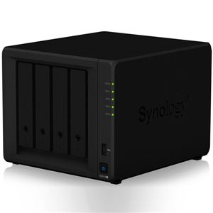 Synology DiskStation DS918+ クアッドコア Celeron J3455 1.5GHzCPU搭載4ベイNAS HDD非搭載モデル
