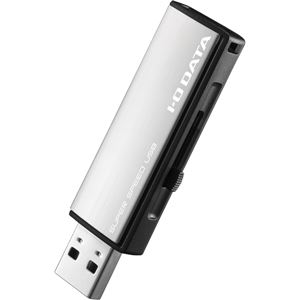 アイ・オー・データ機器 USB3.1 Gen 1（USB3.0）／USB2.0対応 アルミボディUSBメモリーホワイトシルバー 32GB