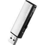 アイ・オー・データ機器 USB3.1 Gen 1（USB3.0）／USB2.0対応 アルミボディUSBメモリーホワイトシルバー 32GB